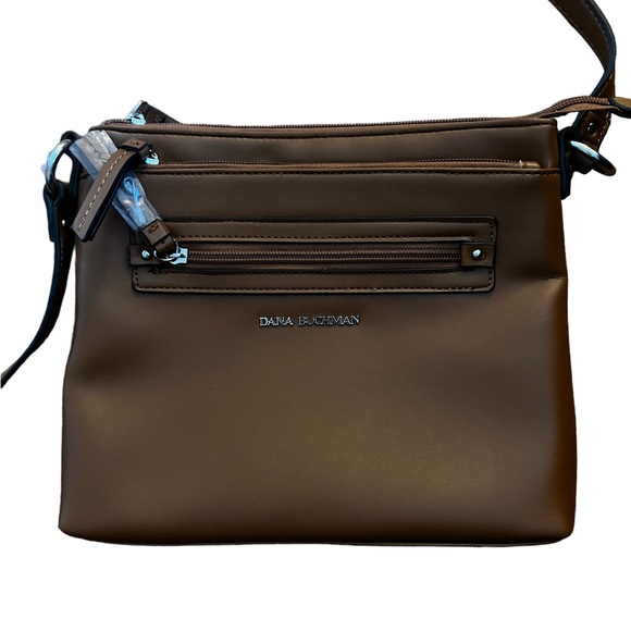 New AUTHENTIC Dana Buchman Leather Crossbody purse - Picture 2 of 7